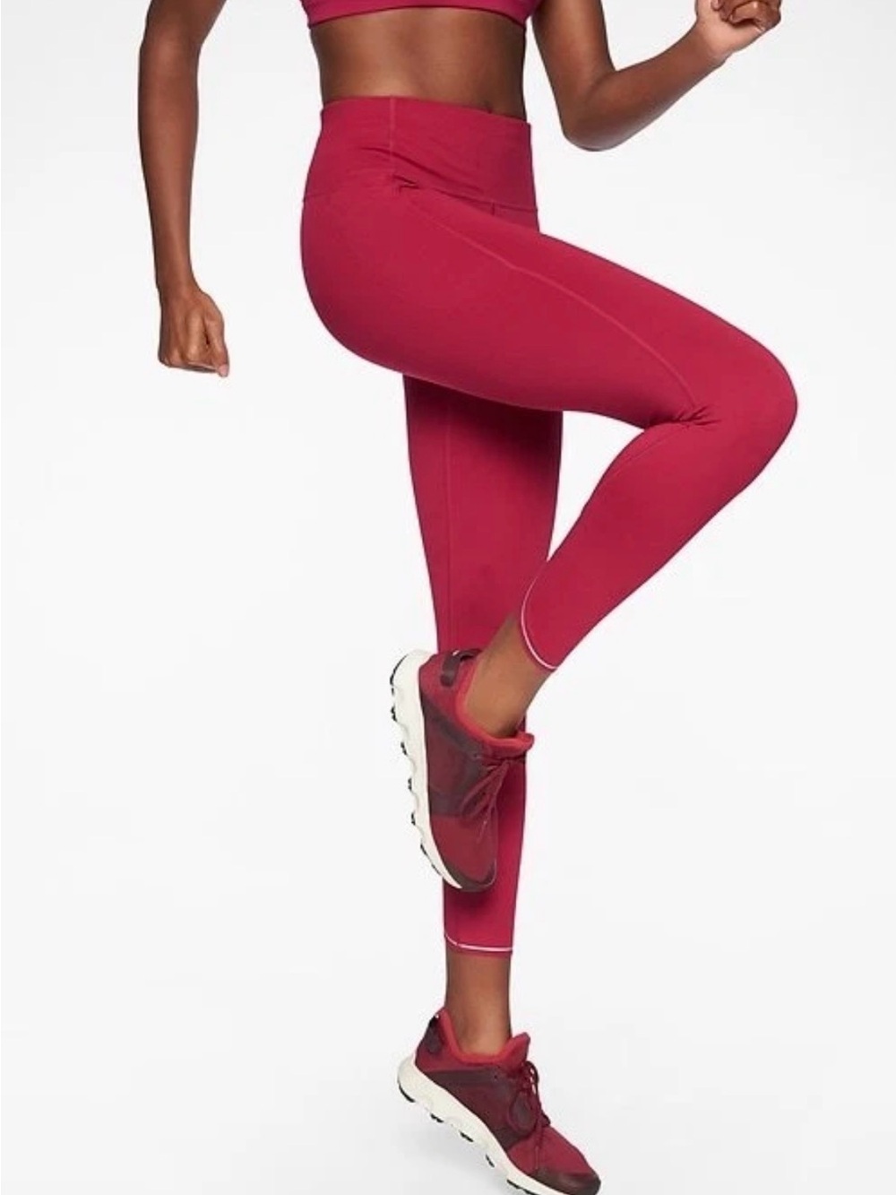 Athleta High-Waist Leggings in Raspberry Pink